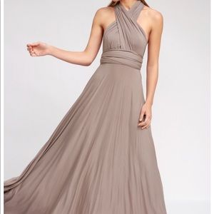 LuLu’s Taupe Convertible Dress